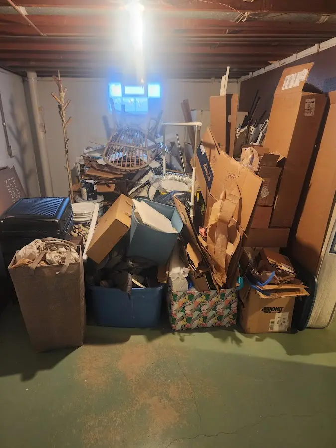 Roll-off dumpster container at job site for 4 Yard Dumpster Rental in Crestview